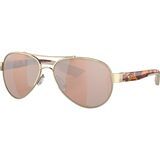 Rose Gold Frame/Tortoise Temples Frame/Copper Silver Mirror