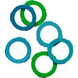 Neon Green, Cyan, Mint Green