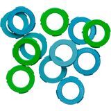 Neon Green, Cyan, Mint Green