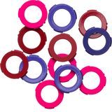 Purple, Red, Neon Pink