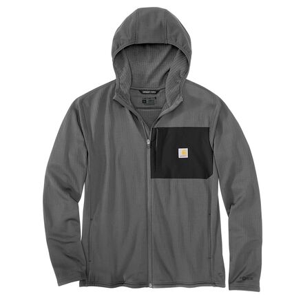 Force Relaxed Fit Full-Zip LS Hooded T-Shirt - Men's