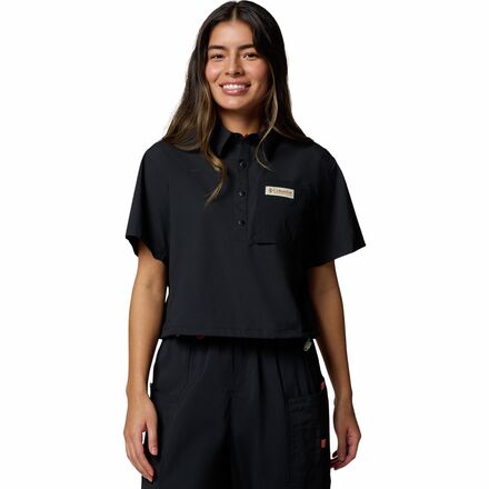 Cove Beach Woven Cropped Shirt - Women's