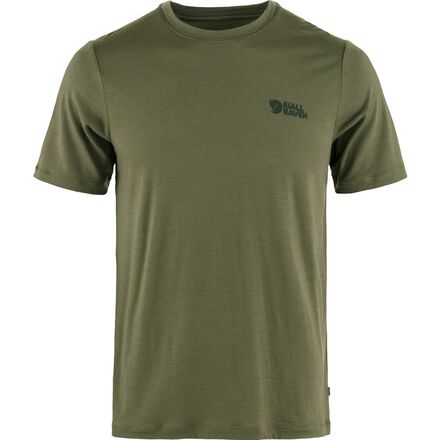 Fjallraven - Abisko Wool Logo Short-Sleeve T-Shirt - Men's - Laurel Green