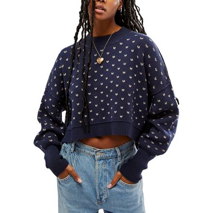 Free People - Pattern Easy Street Cropped Sweater - Women's