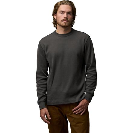 Waffle Knit Thermal Crewneck Top - Men's