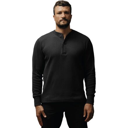 Waffle Knit Henley - Men's