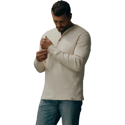 Waffle Knit Henley - Men's