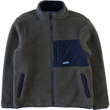 KAVU - Wayside Sherpa Fleece Jacket - Men's - Ocean Storm