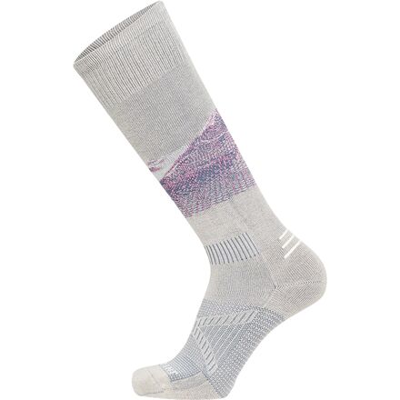 Le Bent - Elyse Saugstad Pro Series Zero Cushion Snow Sock - Silver Lining