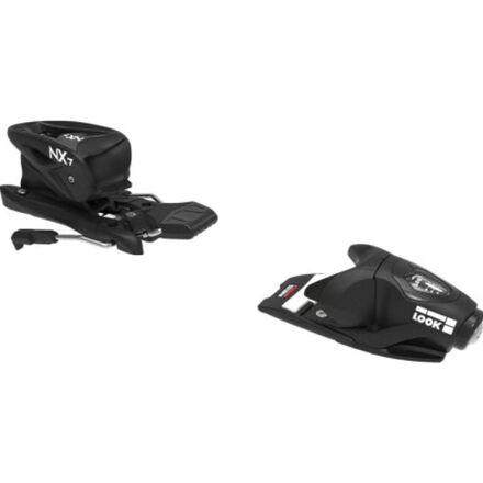 Look - Nx Jr 7 Ski Bindings with Brake - Kids' - Black/White