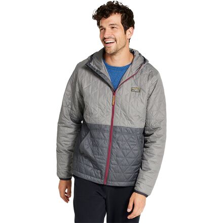 L.L.Bean - Katahdin Colorblock Insulated Hoodie - Men's - Graphite/Shale Gray