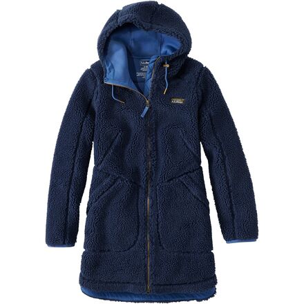 L.L.Bean - Mountain Pile Fleece Coat - Women's - Classic Navy