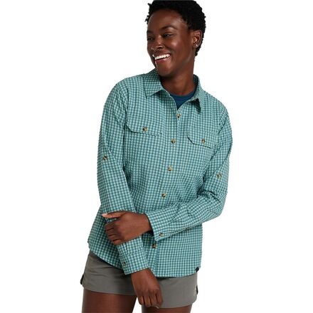 No Fly Zone Plaid Explorer Long-Sleeve Shirt - Women's