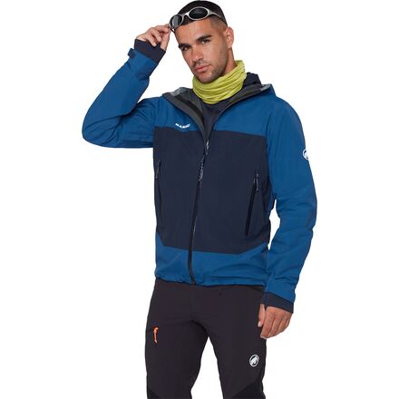 Mammut - Crag HS Hooded Jacket - Men's - Tschiel/Marine