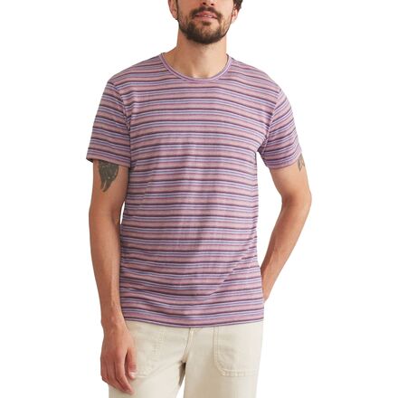 Blister Stitch All Over Stripe T-Shirt - Men's