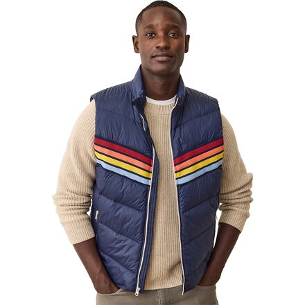 Sporty Nylon Puffer Vest - Men's