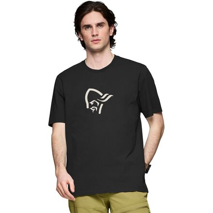 Norrona - /29 Cotton Viking T-Shirt - Men's - Caviar/Snowdrop
