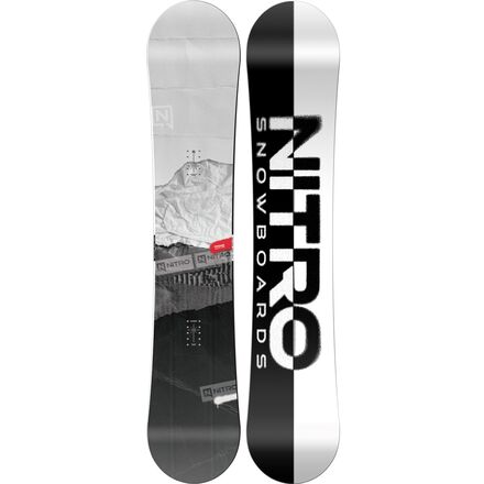 NITRO スノーボード ホワイト ブラック　155 The 2026 Nitro T1 Wide Snowboard - The Legendary Freestyle Pro-Choice