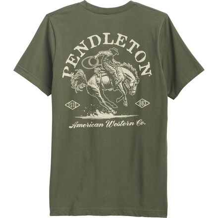 Pendleton - American Western Graphic T-Shirt - Men's - Olive/Ivory