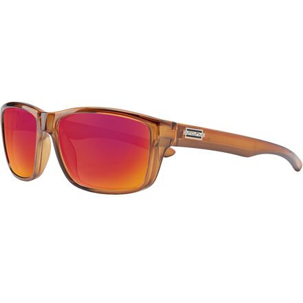 Suncloud Polarized Optics - Mayor Polarized Sunglasses - Crystal Amber/Polar Red Mirror