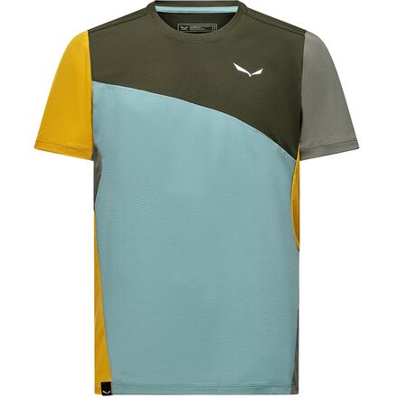 Salewa - Puez Sporty Dry T-Shirt - Men's - Dark Olive/Multi