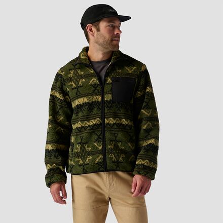 Stoic - High Pile Printed Fleece Jacket - Men's