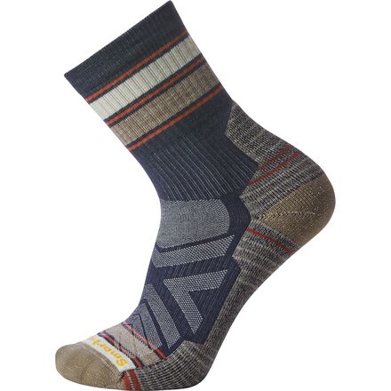 Performance Hike Light Cushion Striped Mid Crew Sock
