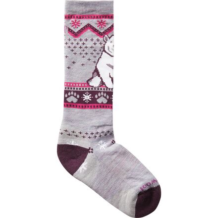 Wintersport Full Cushion Polar Bear Pattern OTC Sock - Kids'