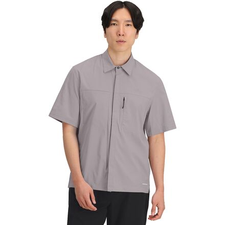 navy dress shirt men Quattro Flex Dress Shirt with Semi-Spread Collar Navy S / Navy