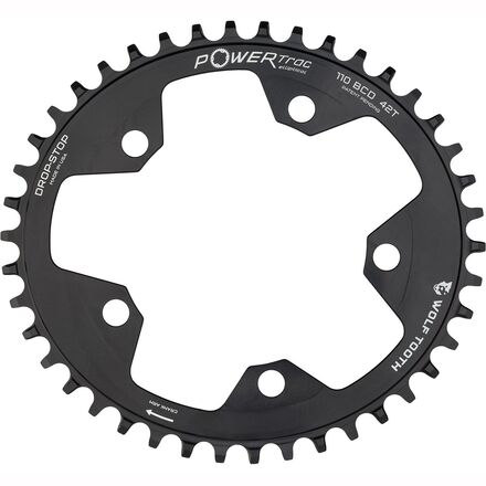 Drop Stop Elliptical 5-Bolt SRAM Flattop Chainring