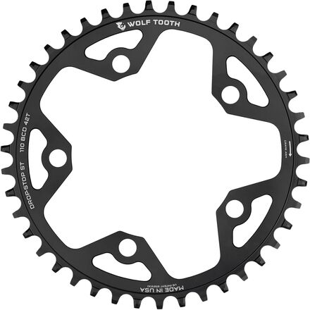 Wolf Tooth Components - Drop Stop ST 110 BCD Chainring - Black