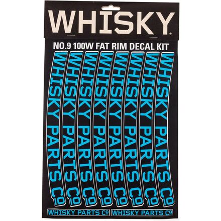 Whisky Parts Co. - 100W Rim Decal Kit - 2-Pack - Cyan
