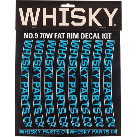 Whisky Parts Co. - 70W Rim Decal Kit - 2-Pack - Cyan