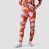 Pink/Rust Wavy Checker Print