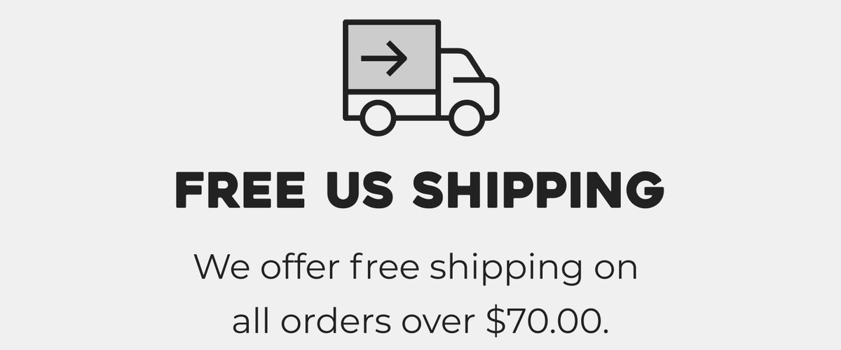 Free US Shipping On Orders Over $70